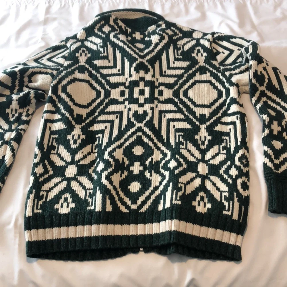 NWT Unisex American Eagle chunky sweater with zipper - Picture 5 of 6